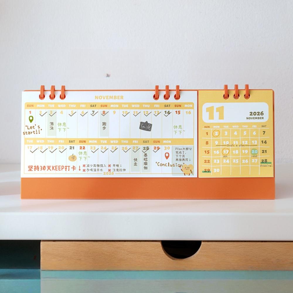 Mini Desk Calendar Desktop 2026 Desk Calendar Desk Calendar Ins For Dorm Room Home Decor Study Space