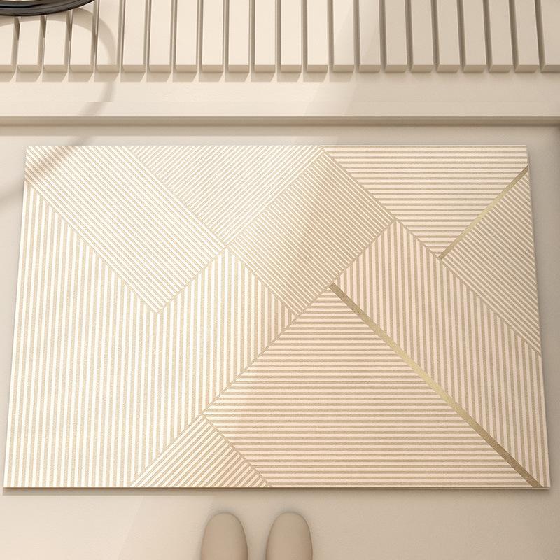 Diatom Mud Floor Mat Dirt-resistant Bathroom Floor Mat High-end Quick-drying Water-absorbing Pad Bathroom Anti-slip Pad Easy-to-maintenance Foot Mat