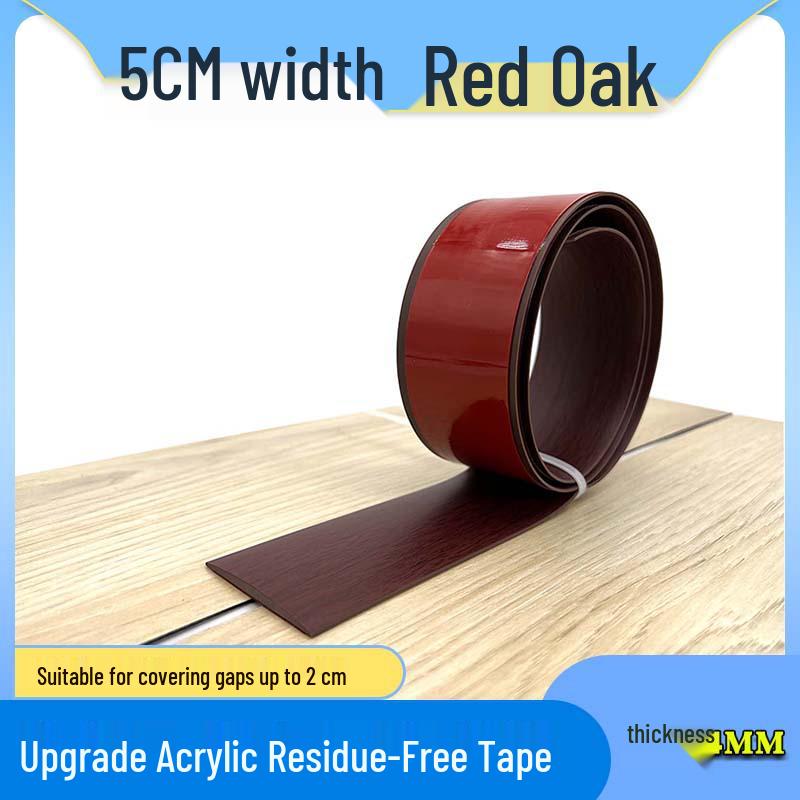 Self-Adhesive Wood Floor Trim Strip - Glue-Free Edge Divider for Doorway and Threshold Decoration