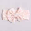 Hollow Bow Baby Headband Solid Color Nylon Elastic Wide Hairbands 0-2Year Boy Girl Bowknot Headdress Kids Hair Accessories