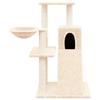171666 vidaXL Cat Tree with Sisal Scratching Posts Cream 82 Cm