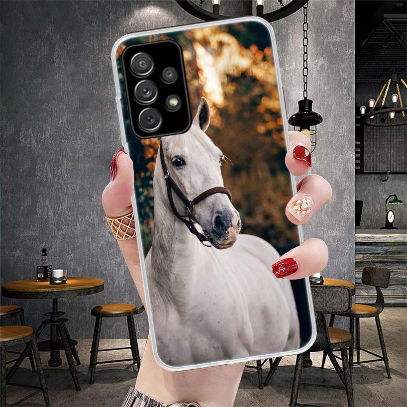 Horse Great Beauty Galloping Soft Phone Case For Samsung Galaxy S22 S23 S24 S25 Edge S26 Ultra S20 FE S21 Plus + Fundas Coque Ga