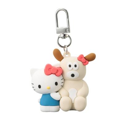 PVC Mascot Keychain Branch Brother X Sanrio Characters Puppy X Hello Kitty [Marks] BRM-KH02-C