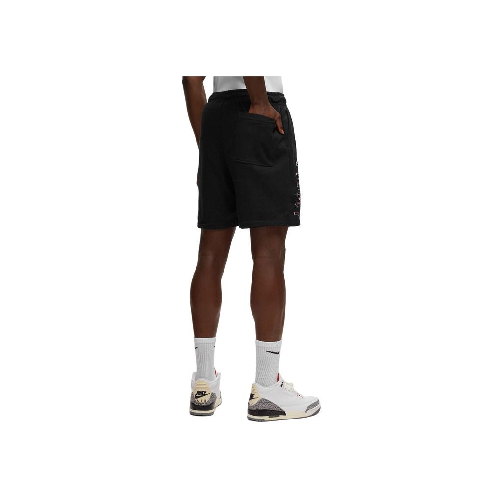 Jordan Essentials Logo Drawstring Shorts Men Bottoms Black DX9675-010