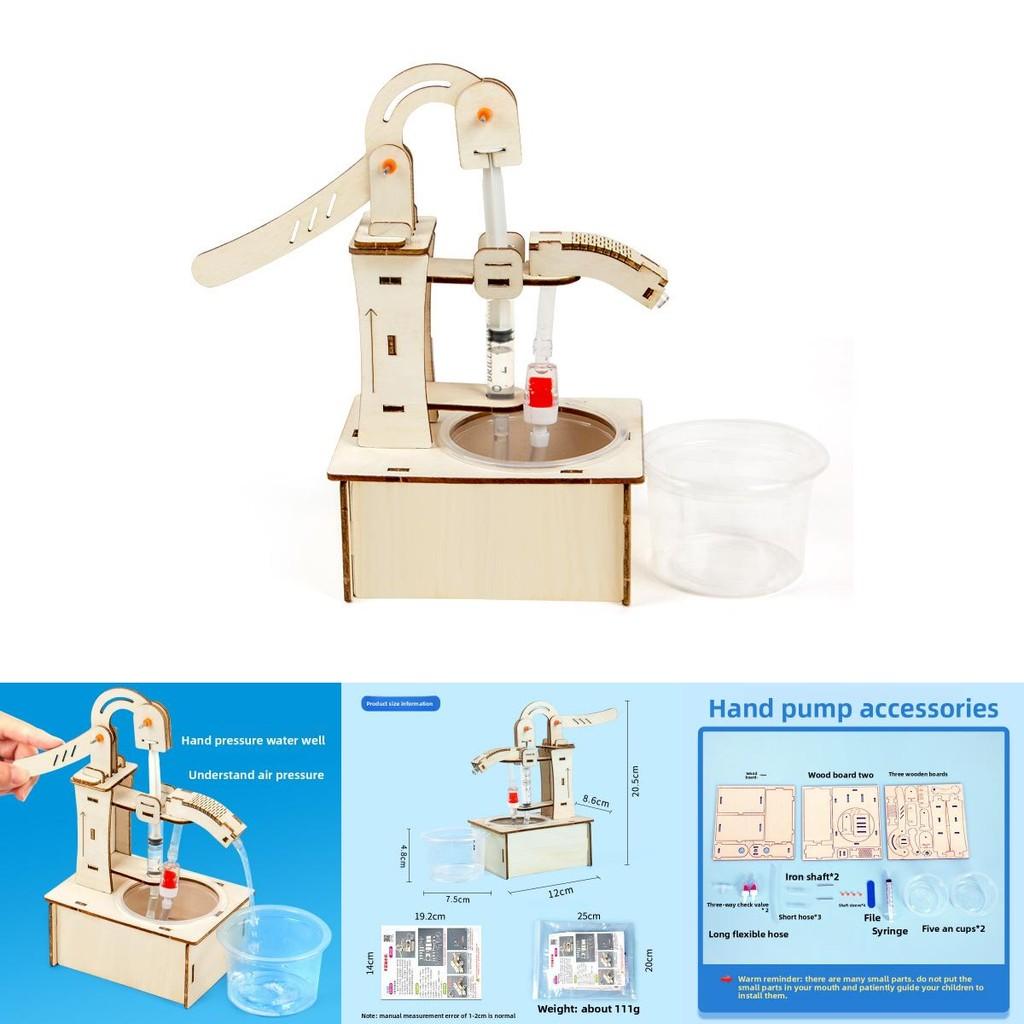 Hand Operated Water Pump Science Kit For Kids Diy Educational Playset