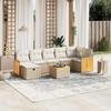 VidaXL Garden Lounge Set with Cushions 8 Pcs, Patio Sofas, Patio Furniture Set, Outdoor Furniture, Beige 3265755