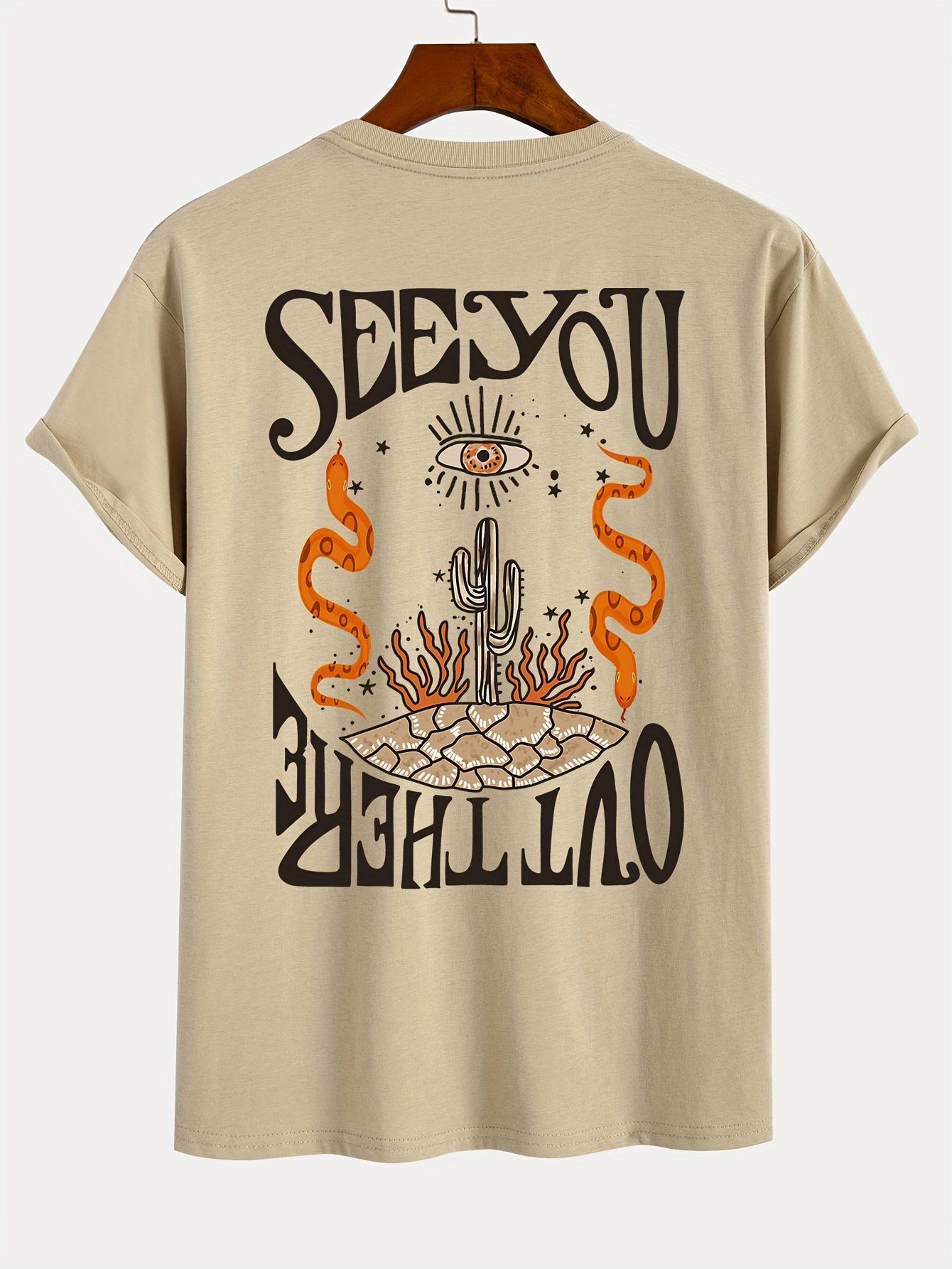 

Round Neck Printed Short Sleeve T-Shirt a XXL дубильная кора