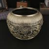 Tea Canister Metal Loose Tea Storage Container Airtight Tea Bag Canister Exquisite Bronzy Tea Jar for Sugar Salt