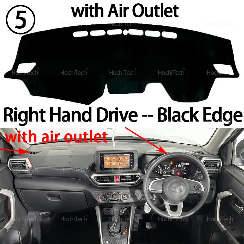 Auto Dashboard Cover Dash Mat Board Pad Carpet Dashmat Anti-UV Mats Accessories for Daihatsu Rocky Perodua Ativa -2025