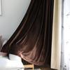 Keqiao Simple Solid Color Velvet Blackout Splicing Curtains, Bedroom, Living Room Curtains
