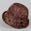 Middle-Aged Mother Hat Female Casual Warm Bucket Hat Grandma National Style Flower Foreign Air Pot Hat