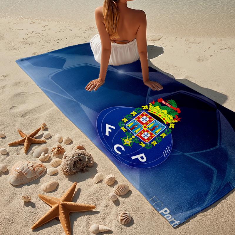 Conception de l'emblème du FC Porto. Serviette de plage, Séchage rapide, Facile d'entretien, À utiliser aussi bien pour le fitness que pour les vacances à la plage, Essentiel de sport Cadeau pour fan