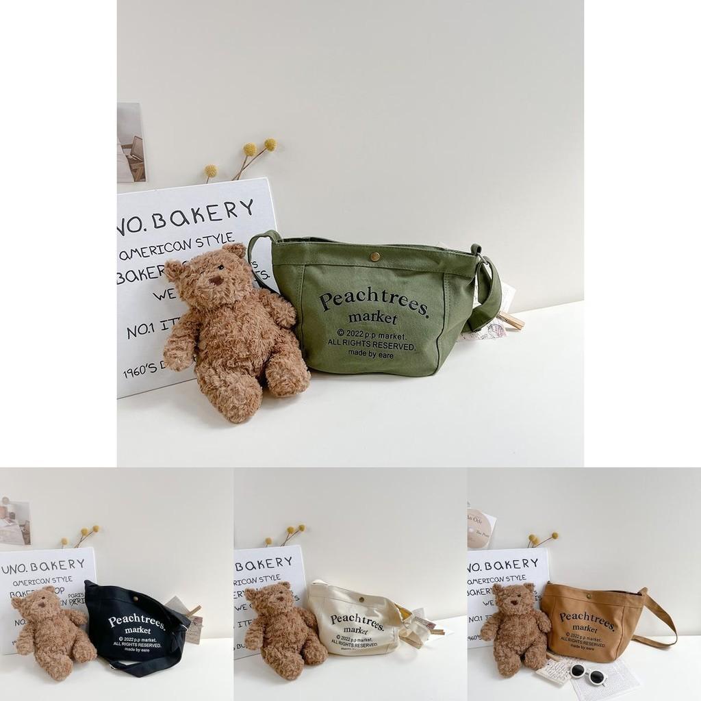 Fashionable Boys Canvas Crossbody Bag Big Capacity For Snacks And Essentials In Modern Design