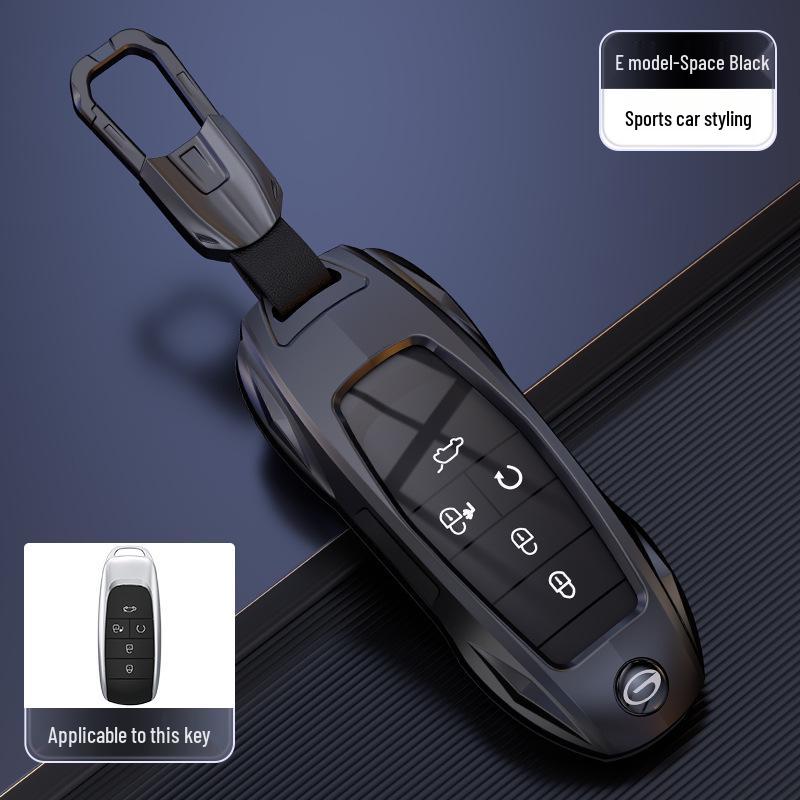 Aion Y Plus V LX GAC Pingente de Carro: Capa de Chave Remota de Metal e Chaveiro para Aion 580