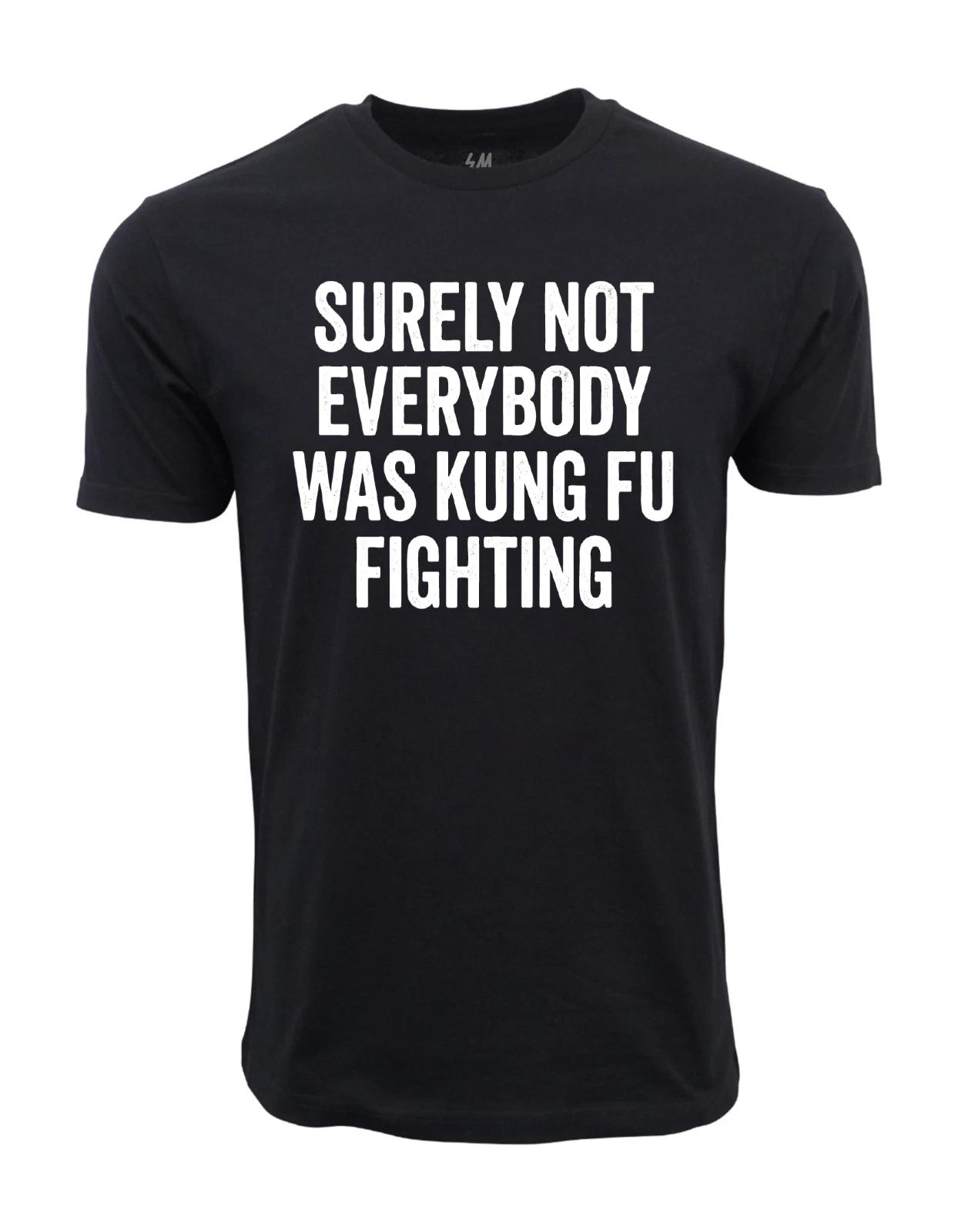 Unisex Adult Casual Graphic Kg Fu Fighting Graphic T shirt T-Shirt XL