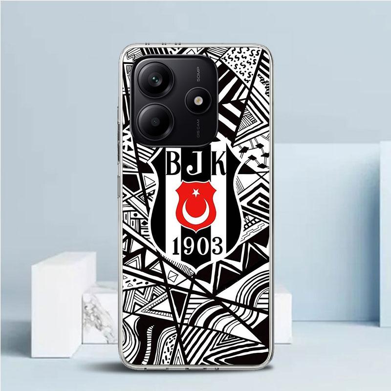 B-Besiktas B-BJK Coque Souple pour Xiaomi Redmi Note 15 14 13 12 Pro Plus Étui de Téléphone 14S 11S 11T 11E 10S 10 4G Coque à Motif Redmi