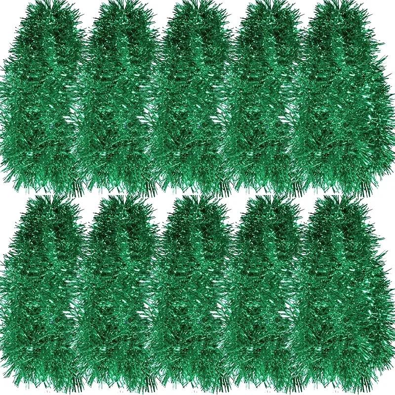 30/1,5M Weihnachts-Glitzer-Lametta-Girlande Bunt Stange Weihnachtsbaum Hängender Schmuck Frohe Weihnachten Dekoration für Zuhause 2024 Neujahr