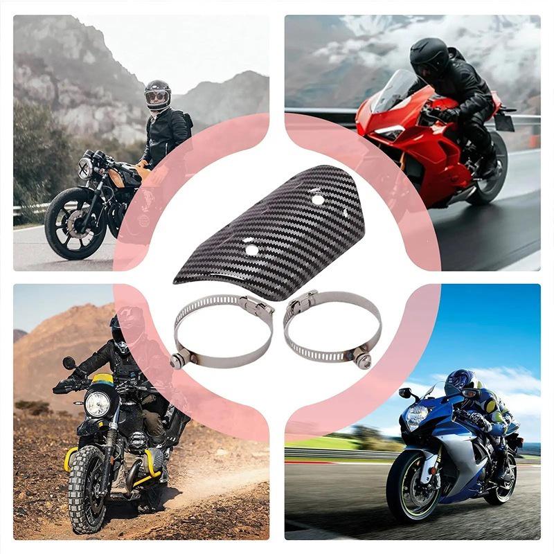 Universeller Motorrad-Auspuffschalldämpfer Hitzeschutz Schutz