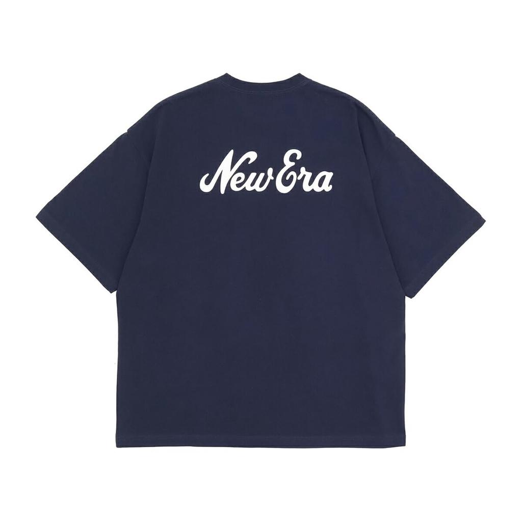 New Era Classic NE Short Sleeve Exclusive To Size Size Oversized Cotton Tee T-Shirt, Navy, ONSPOTZ, L, S/S,