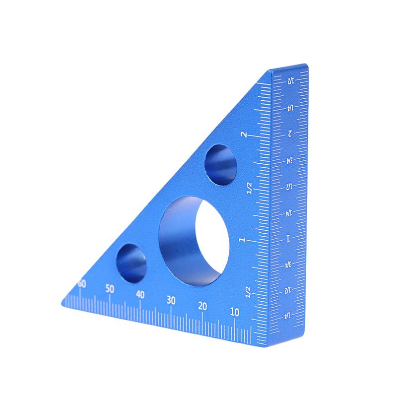 

Угольники равнобедренные прямоугольные прецизионные столярные, треугольная линейка из алюминиевого сплава, столярные измерительные инструменты синий