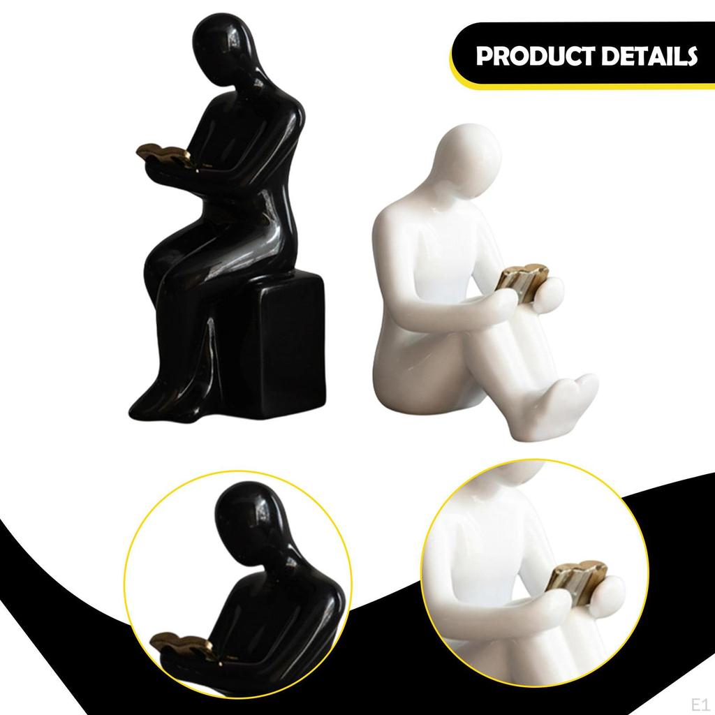 Bookends Book Ends Abstract Aesthetic Elegant Supports Statue Accent Sculpture Decor Stoppers