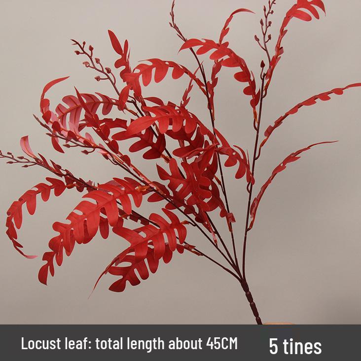 10-Piece Burgundy Floral Décor Set: Red-Toned Artificial Flowers, Mat, Aisle Runner, Wedding Decoration