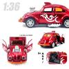 1/36 Scale Diecasts Toy Vehicles Beetle Modified Classic Car Model Car Alloy Pull Back Collection Toy Cars Model Gifts