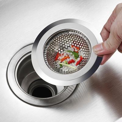 Filtru de scurgere Antirugină, anti-înfundare, din oțel inoxidabil, sită de scurgere pentru chiuvetă de bucătărie Filtru de coș mare pentru uz casnic