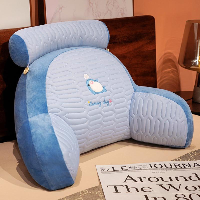 Bedhead Backrest Cushion Dormitory Reading Pillow Pregnant Women Protect Their Waist Cartoon Pattern Seat Cushion All-season