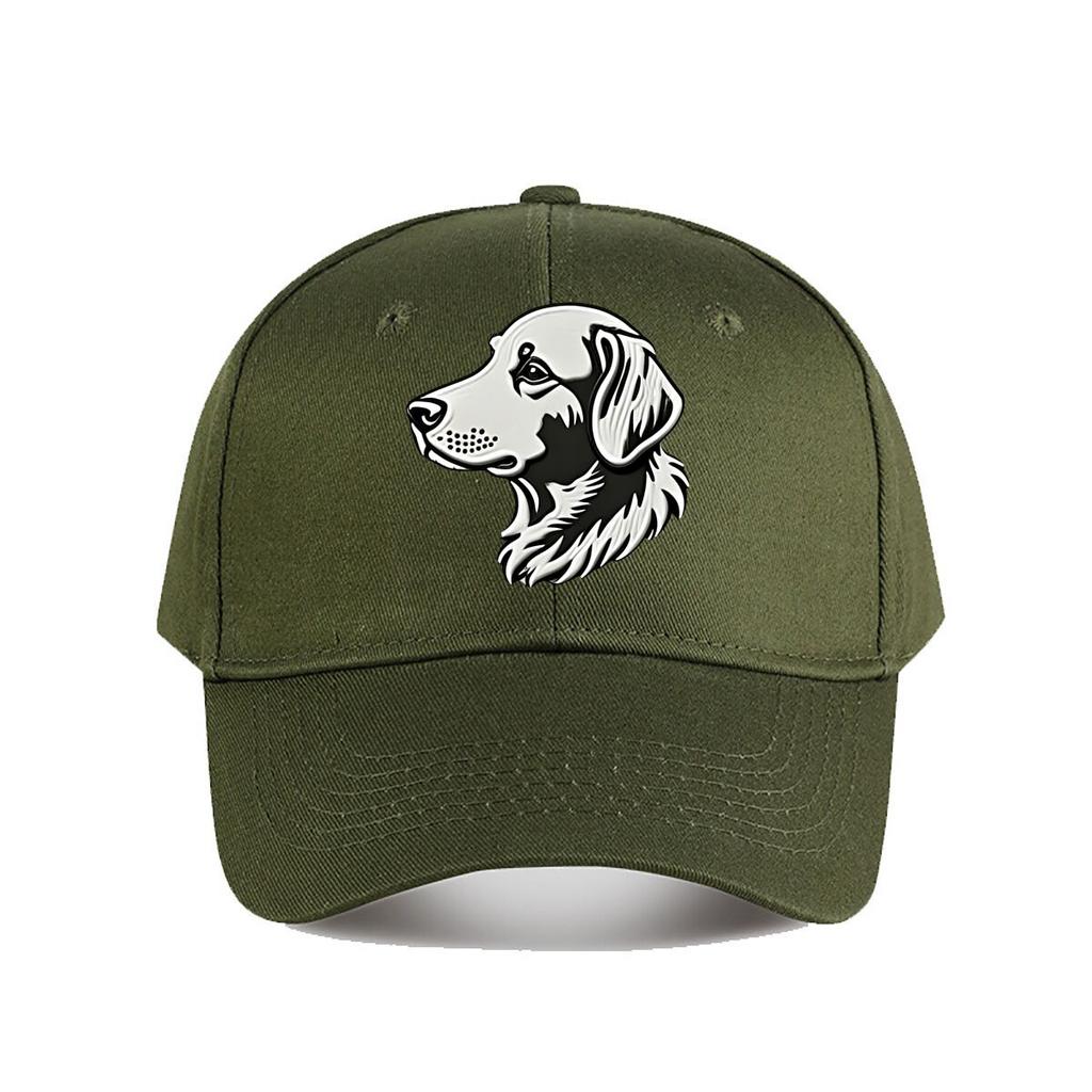 White Baseball Cap With Dog Baseball Cap Fashion Unisex Sunhat Womens Outdoor Sports Snapback Cap