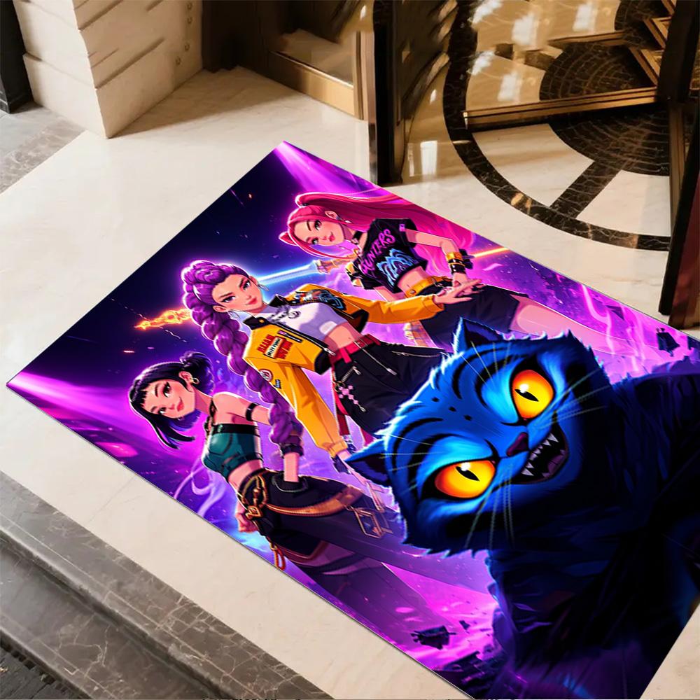 Galactic Fashion Heroes Area Rug Design for Living Rooms Dining Room Foyer Decorate Room Antislip Carpet Anime Office Decor Gift for Festivals