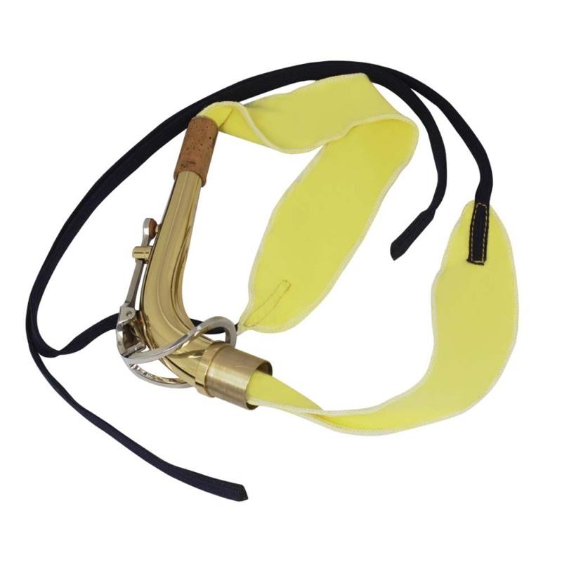 Čistící tampon Saxofon Černá trubka hoboj flétna trubka Univerzální látkový hudební nástroj s dlouhým pasem