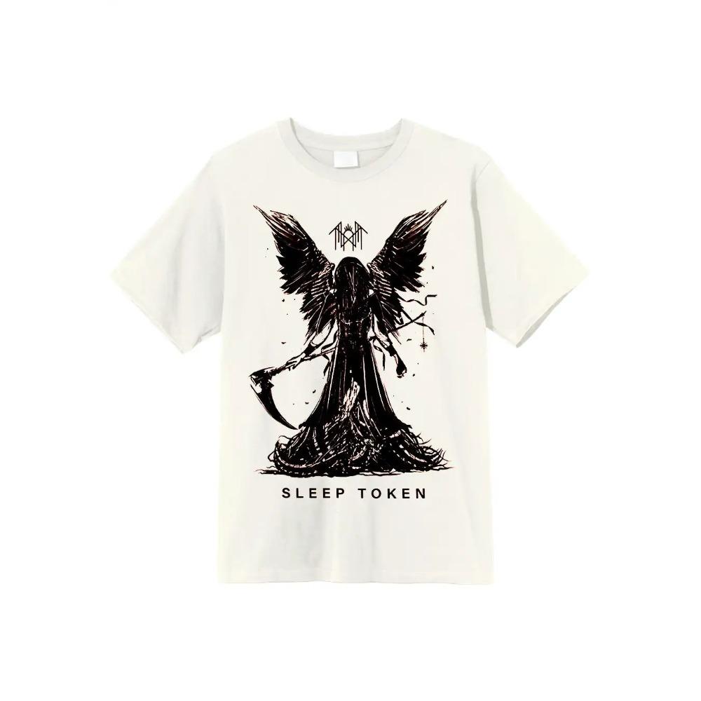 Koszulka Sleep Token Metal Band Cotton T-shirt Unisex Mężczyźni Kobiety Fani Krótki rękaw Topy Moda Marka Lato Casual Codzienny T-shirt