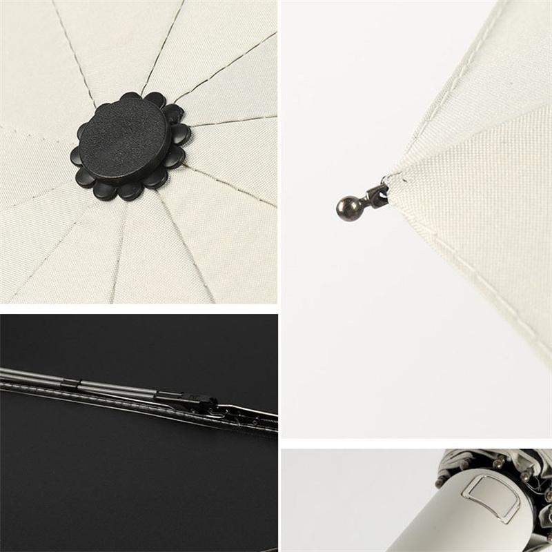 LED Light Foldable Umbrella 10 Bone Frame Intelligent Opening and Closing Rain or Shine Umbrella UV Umbrella Men Women Umbrellas