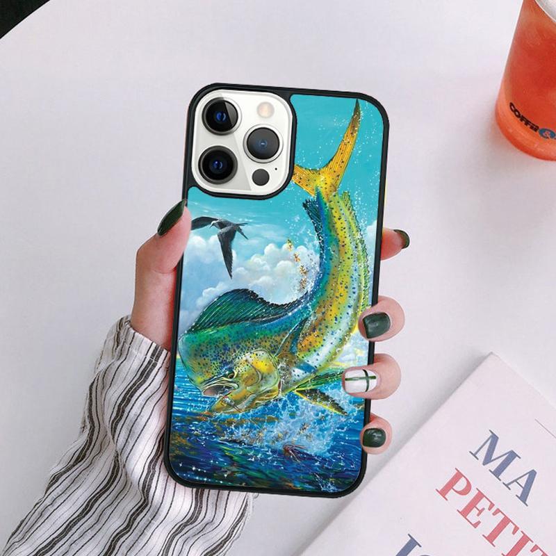 Mahi gamefish Phone Case For iPhone 17 Air 14 13 12 16Pro Max 15  Plus Cover Shell Max coque