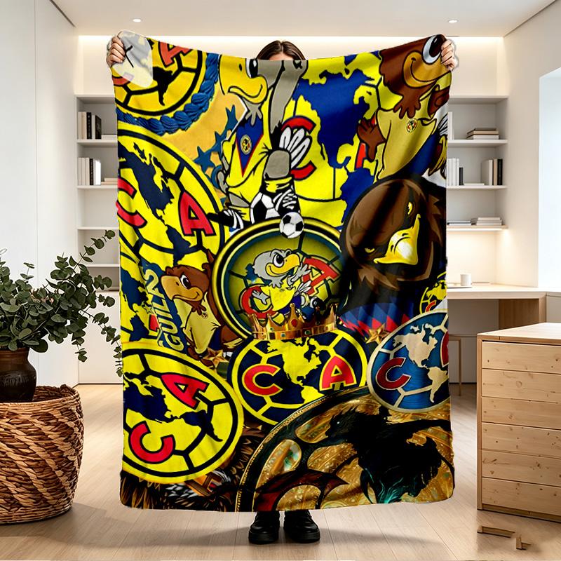 Club America Print Blanket - Soft & Comfortable, for Bedroom, Travel, Sofa, Home Decoration - Birthday Christmas Gift for Friend