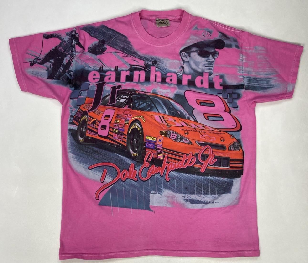 VINTAGE Chase Authentics Nascar Dale Earnhardt Jr Graphic T-shirt Men Large AOP L