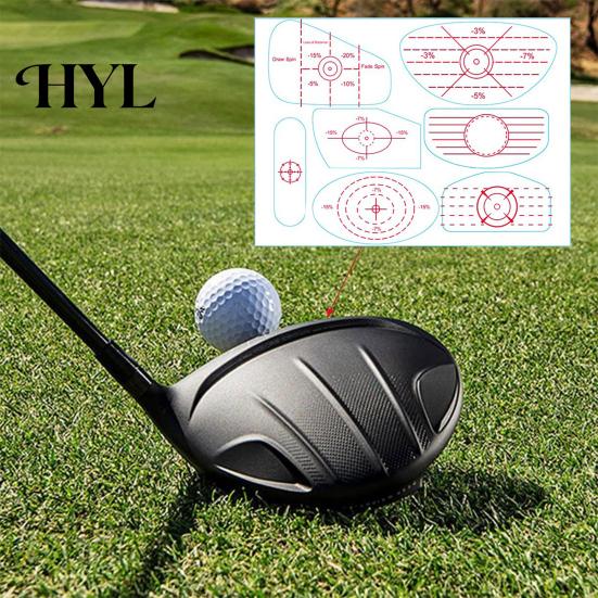 Golfschwung Haltungskorrektur Aufkleber 50 Stück Impact Tape Etiketten Verbessern Sie die Genauigkeit Dünn für Schläger Und Distanz Aufkleber Eisen Holz Fairway Treffpunkt
