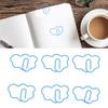 100 Pcs   Shaped Paper Clips Cute Fun Decorative Iron Bookmarks Planner Clips with Transparent Box for Study Work