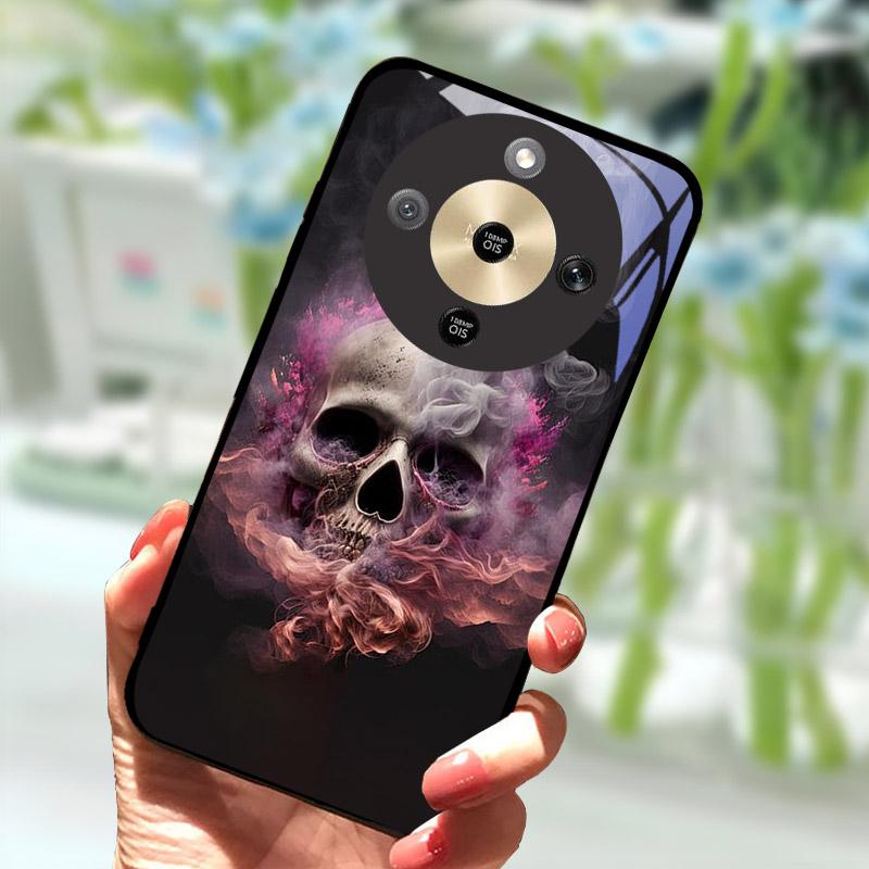 For Honor X9d HonorX9d Case MTN-NX1 Luxury Painted Cover Tempered Glass Phone Casing For Honor X 9 D Fundas Coque Camera Protect
