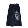 Mens Y2K Streetwear Loose Straight Fit Denim Jeans High Waist Casual Hip Hop Style