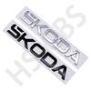 1pcs 3D ABS SKODA Letter Emblem Car Sticker SKODA Logo Car Rear Trunk Badge Decal Sticker Car Exterior Accessories