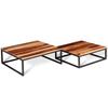 2 Piece Nesting Table Set Solid Acacia Wood