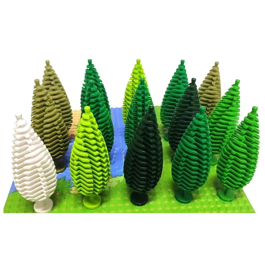 NEW Plants Pine Tree Spruce Rockery Building Blocks City Street View Garden Landscape Brick Compatible 3778 32607 2435 6064 2417