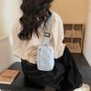 Spring 2026 Women's Sporty Canvas Crossbody Bag - Trendy, High-End Korean Design