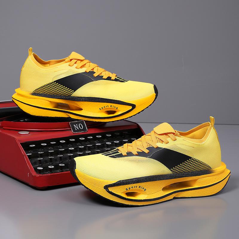 2025 New Men's Sports Shoes Cushioning Non-Slip Flat Wear Resistant Sneakers Mesh Breathable Platform Soft Running Shoes for Man