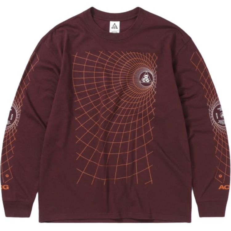 Nike ACG Manhole Long Sleeve T-shirt Men Burgundy FJ1134-681 L
