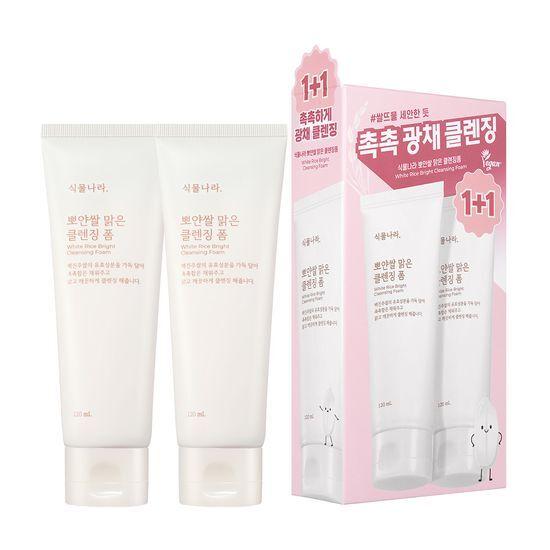 (Single/1+1) Shingmulnara White Rice Clear Cleansing Foam 120ml