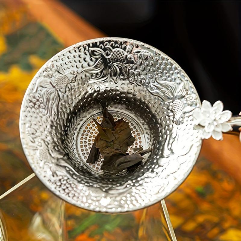 Mental Mesh Teesieb Edelstahl Filter Sieb Teegeschirr Spitze Tee Ablauf Nützliche Tee-Eier Küche Zubehör