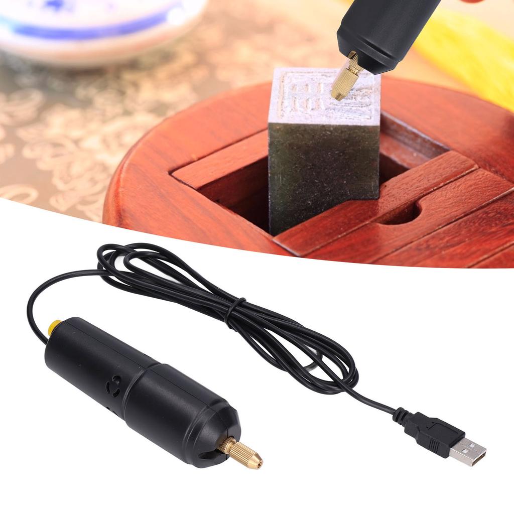 USB Mini Electric Drill High Speed Steel ABS Iron Micro Electric Handheld Drills for ResinWithout US Plug